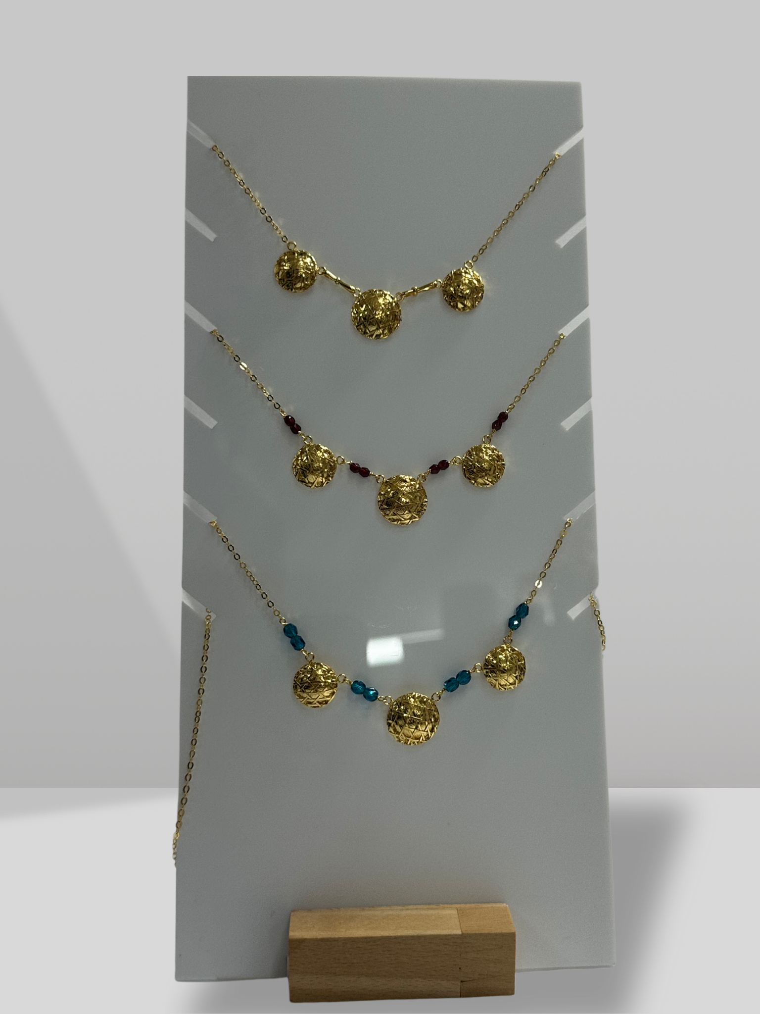 Collier à 3 Katoury / 45 cm de longueur