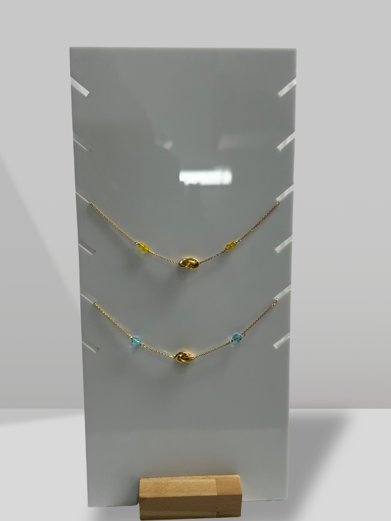 Collier forçat à grenats / 45 cm de longueur