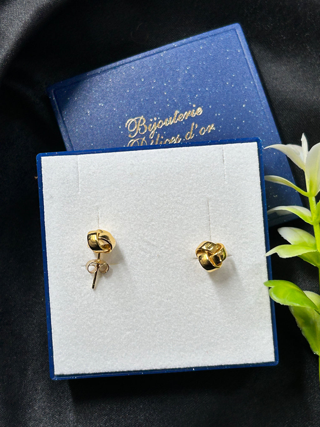 Boucle d'oreille forçat lisse