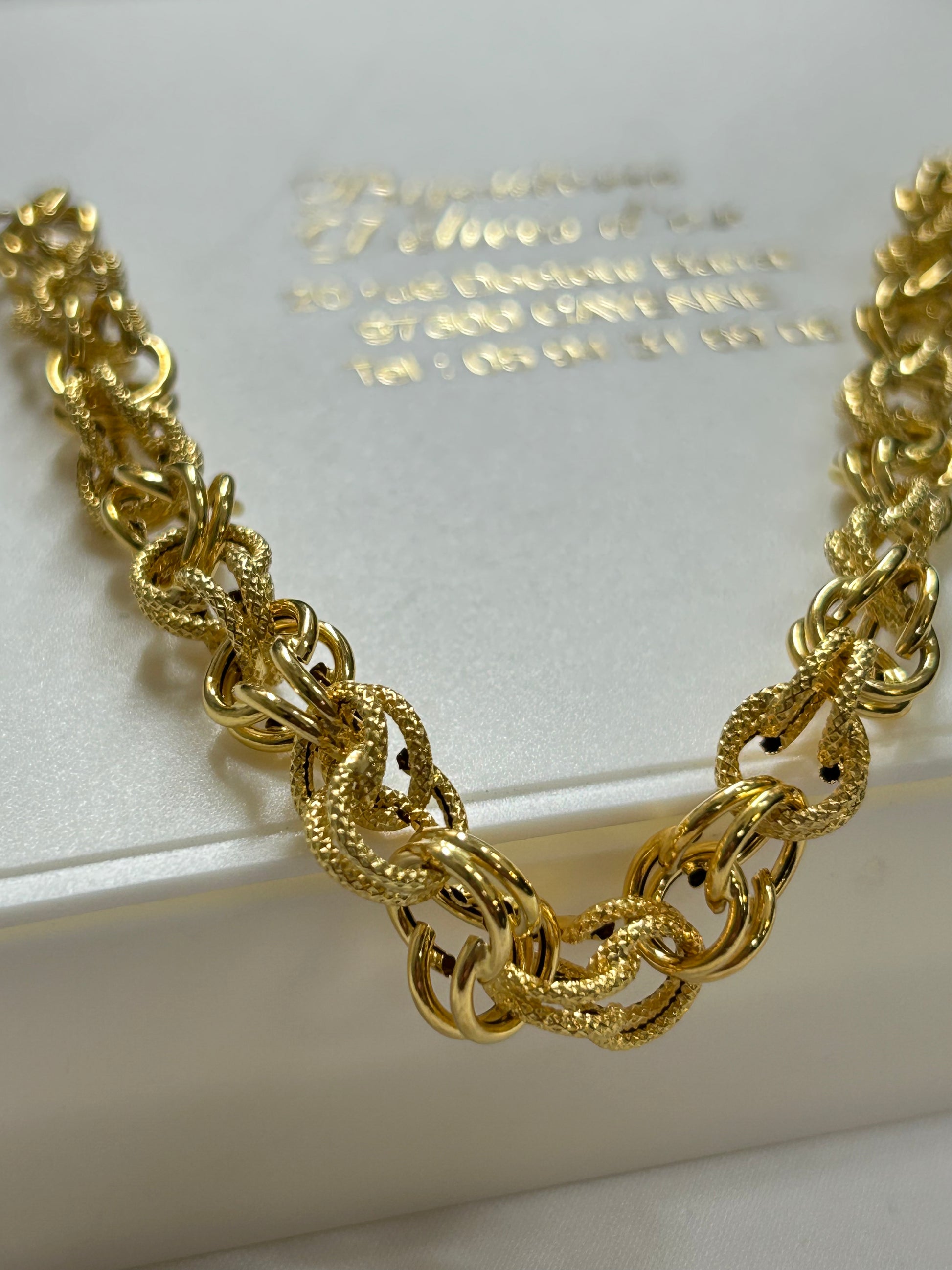 Bracelet maille gros sirop
