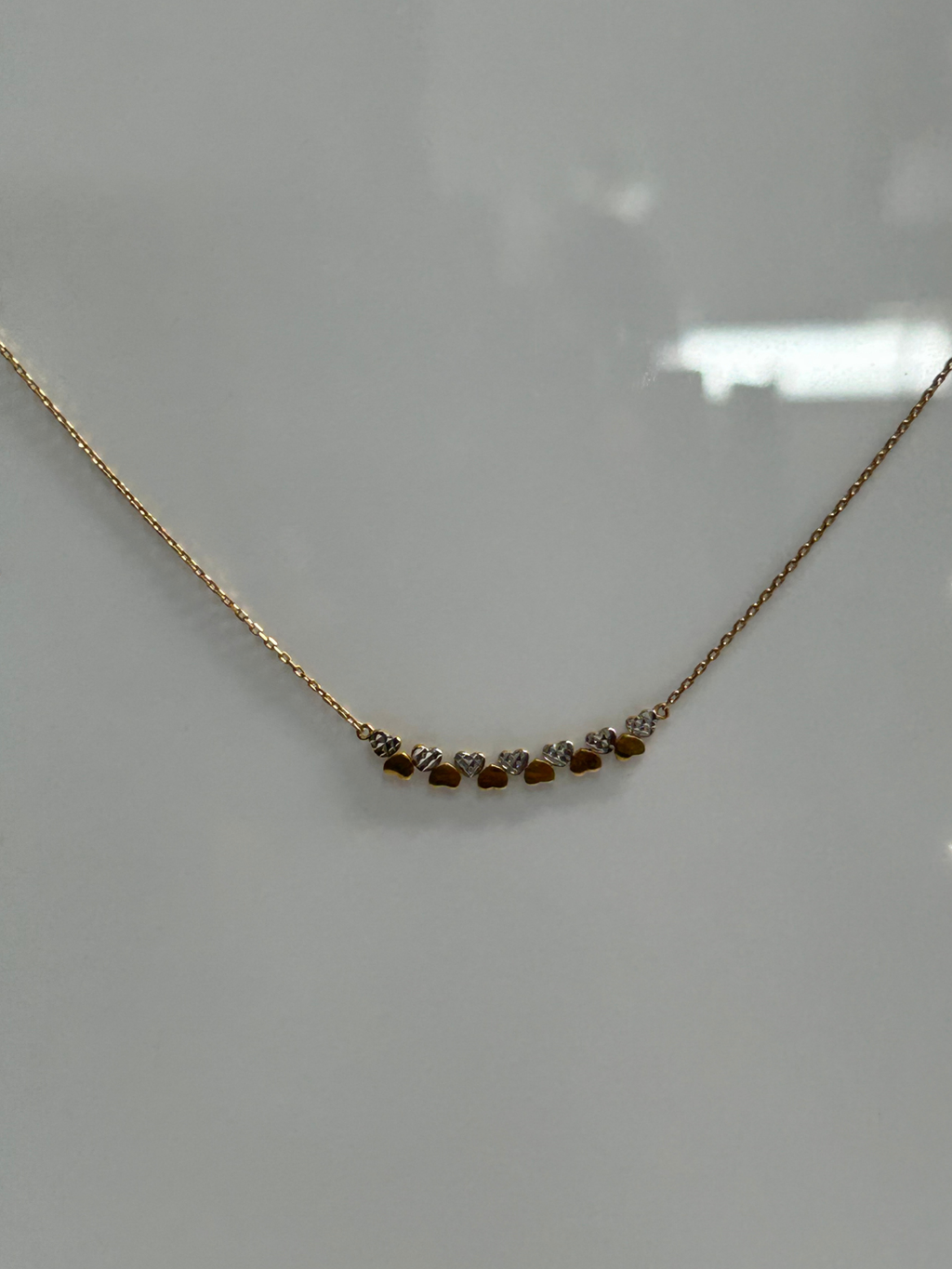 Collier à deux or / 45 cm de longueur